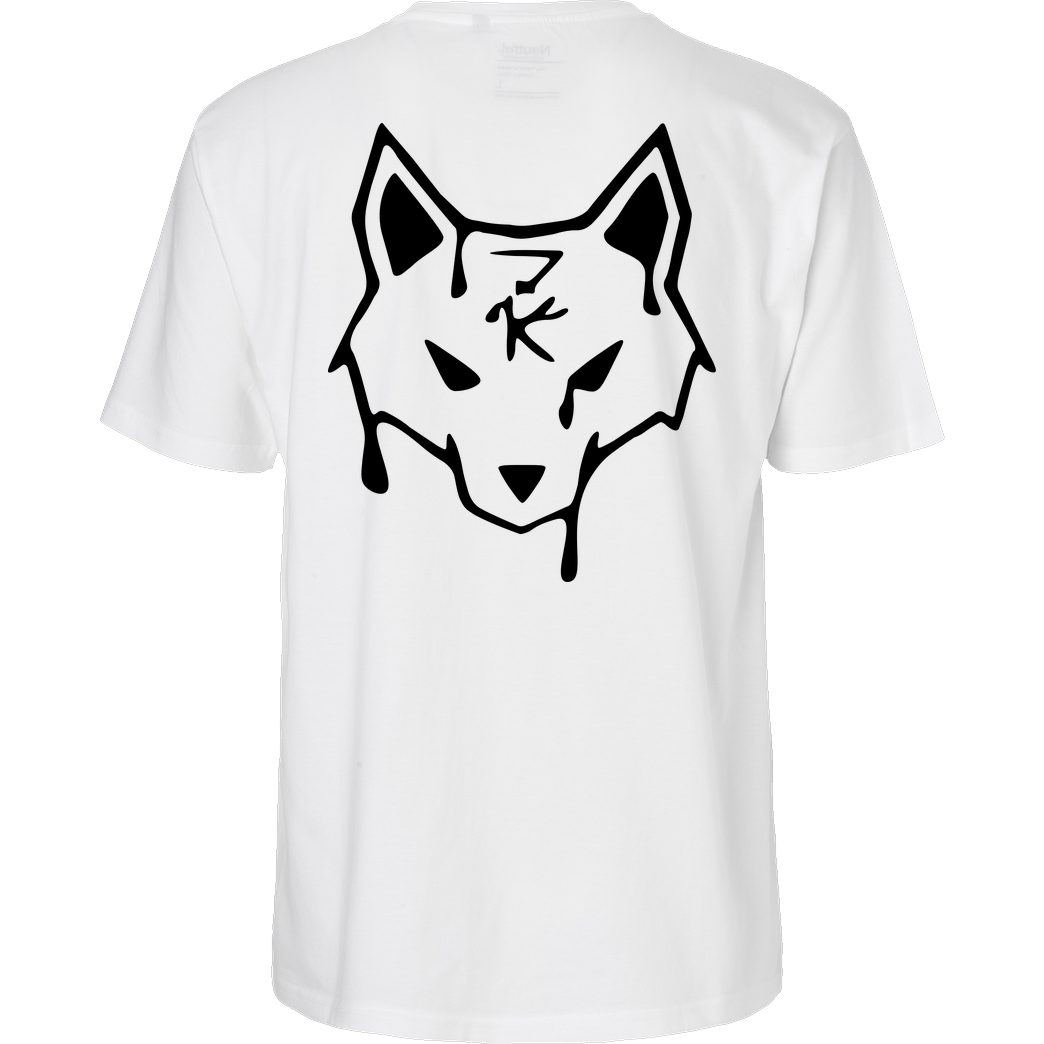 ZerKill Zerkill - Wolf T-Shirt Fairtrade T-Shirt - white