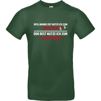 IamHaRa Zocker Zeit T-Shirt B&C EXACT 190 -  Bottle Green