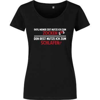 IamHaRa Zocker Zeit T-Shirt Girlshirt schwarz