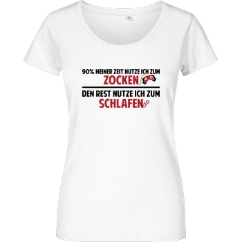 IamHaRa Zocker Zeit T-Shirt Girlshirt weiss