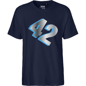zweiundvierzig Fairtrade T-Shirt - navy