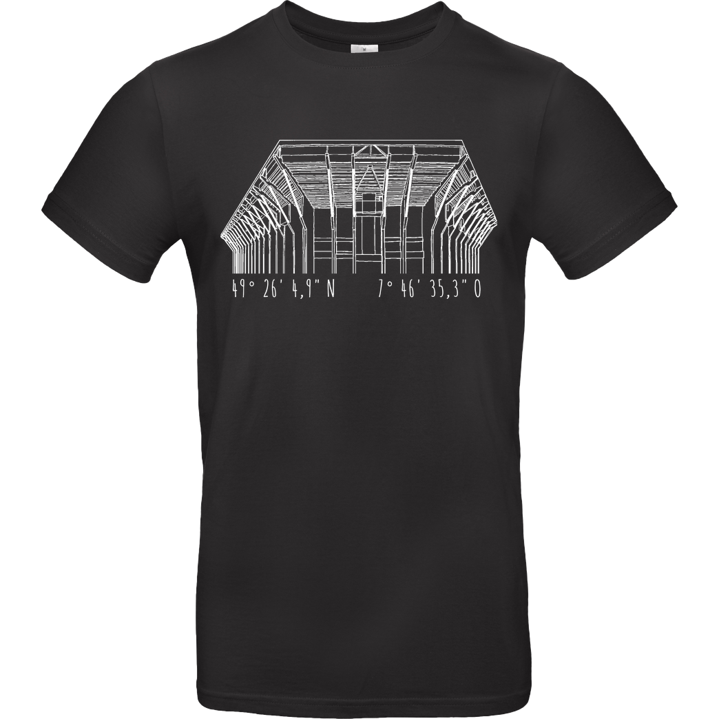 MDM - Matzes Daily Madness Betzenberg T-Shirt B&C EXACT 190 - Negro