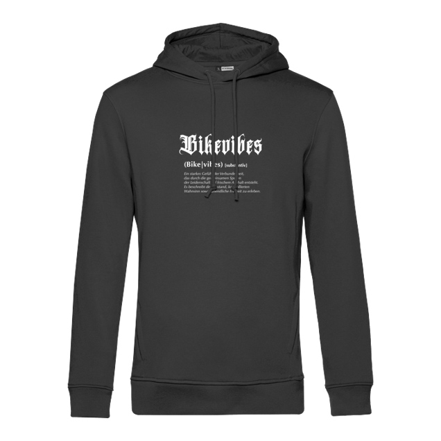 Alexia - Bikevibes - Collection - Definition front white - Sweatshirt - B&C HOODED INSPIRE - black