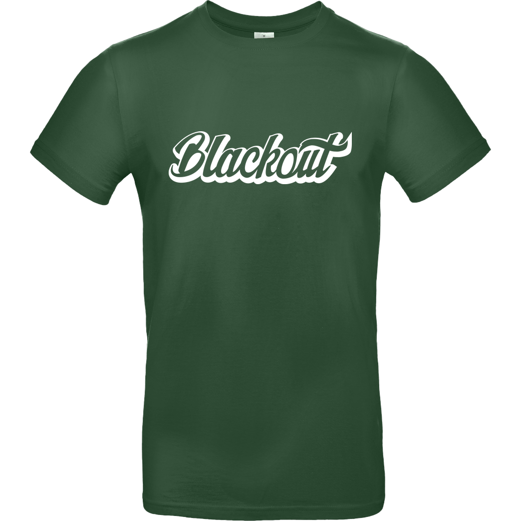 Blackout Blackout - Script Logo T-Shirt B&C EXACT 190 -  Verde Oscuro