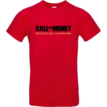 IamHaRa Call for Money T-Shirt B&C EXACT 190 - Rojo