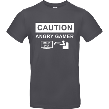 Caution! Angry Gamer B&C EXACT 190 - Gris oscuro