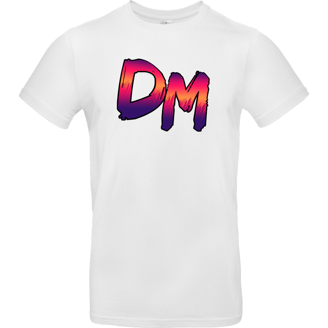 Dennome Dennome Logo DM Rand dunkel T-Shirt T-Shirt Blanco