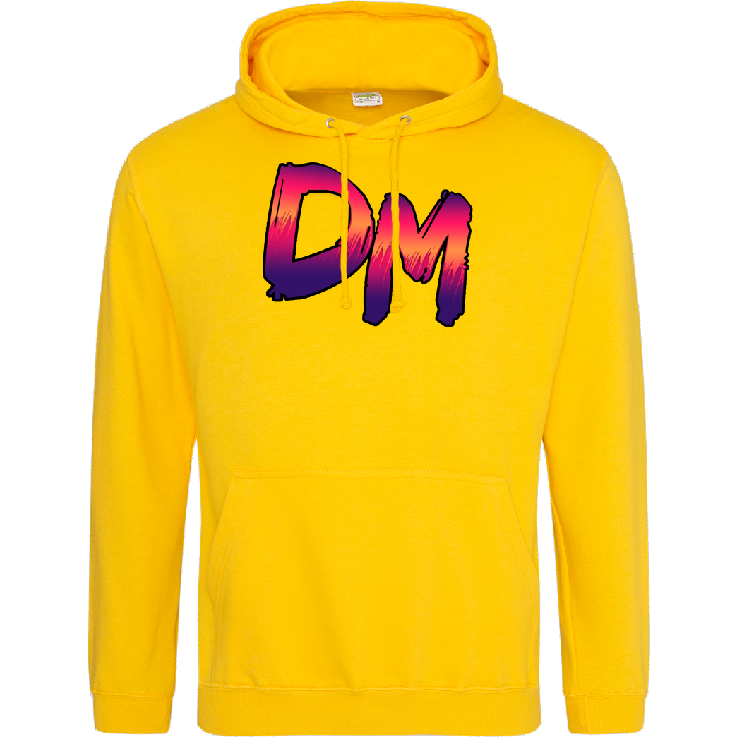 Dennome Dennome Logo DM Rand dunkel Sweatshirt JH Hoodie - Gelb