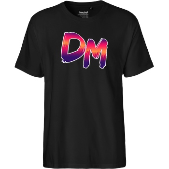 Dennome Dennome Logo DM Rand hell T-Shirt T-Shirt Fairtrade T-Shirt - black