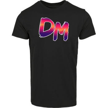 Dennome Dennome Logo DM Rand hell T-Shirt T-Shirt House Brand T-Shirt - Black