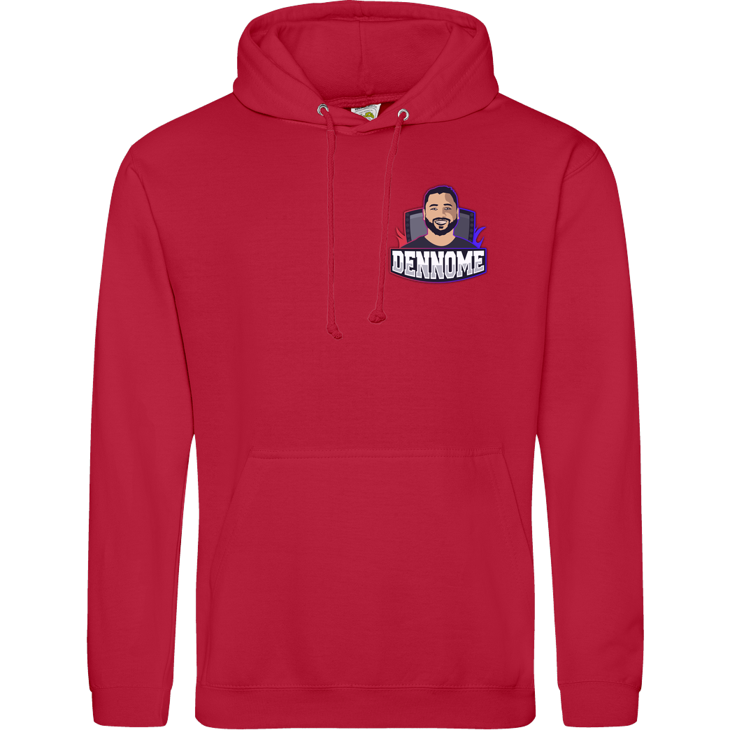 Dennome Dennome Logo Pocket Hoodie Sweatshirt JH Hoodie - red