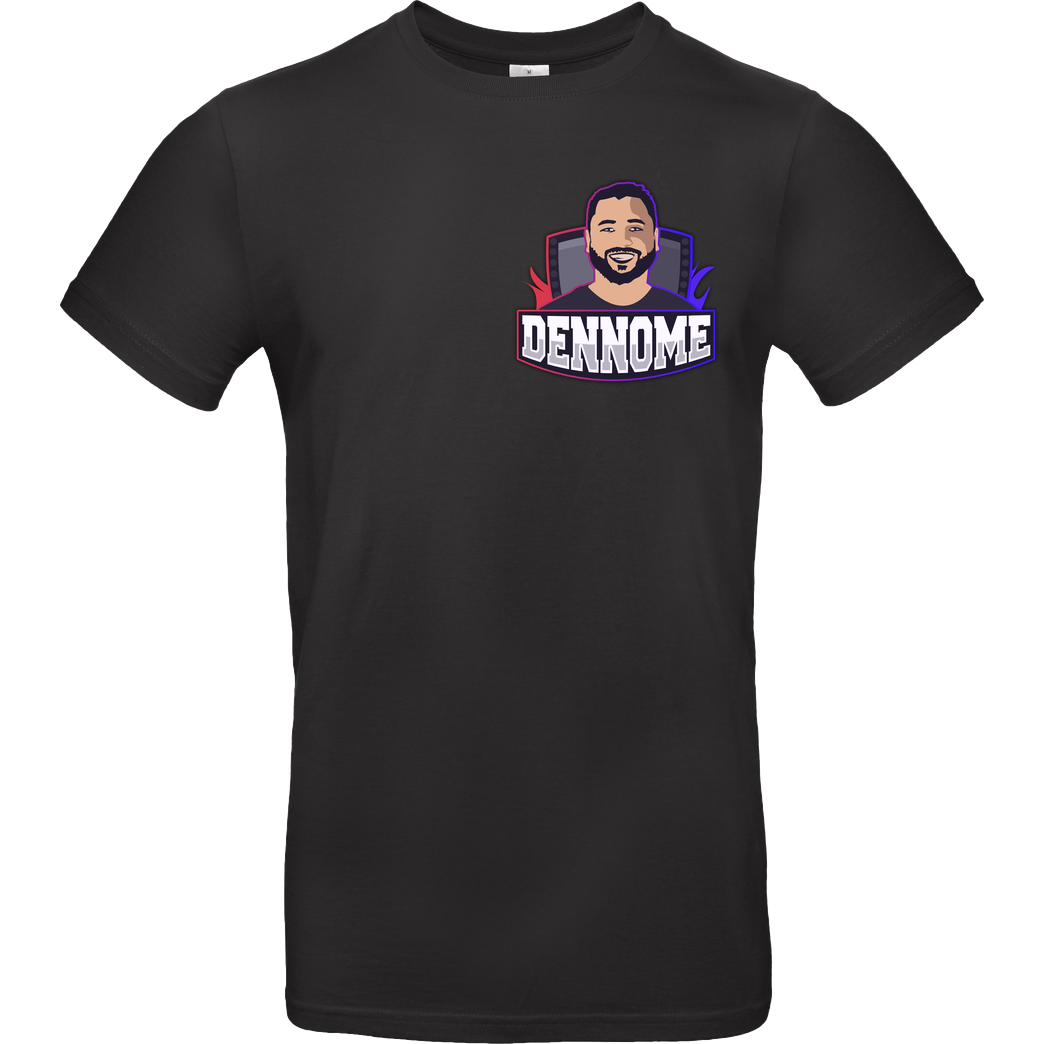 Dennome Dennome Logo Pocket T-Shirt T-Shirt B&C EXACT 190 - Negro