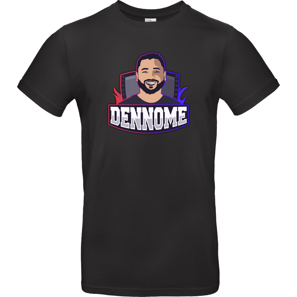 Dennome Dennome Logo T-Shirt T-Shirt B&C EXACT 190 - Negro