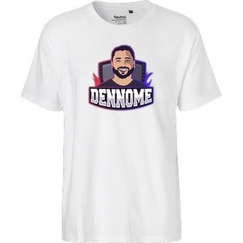 Dennome Dennome Logo T-Shirt T-Shirt Fairtrade T-Shirt - white