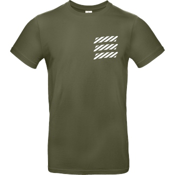 Echtso Echtso - Striped Logo T-Shirt B&C EXACT 190 - Caqui