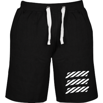 Echtso - Striped Logo Shorts negro