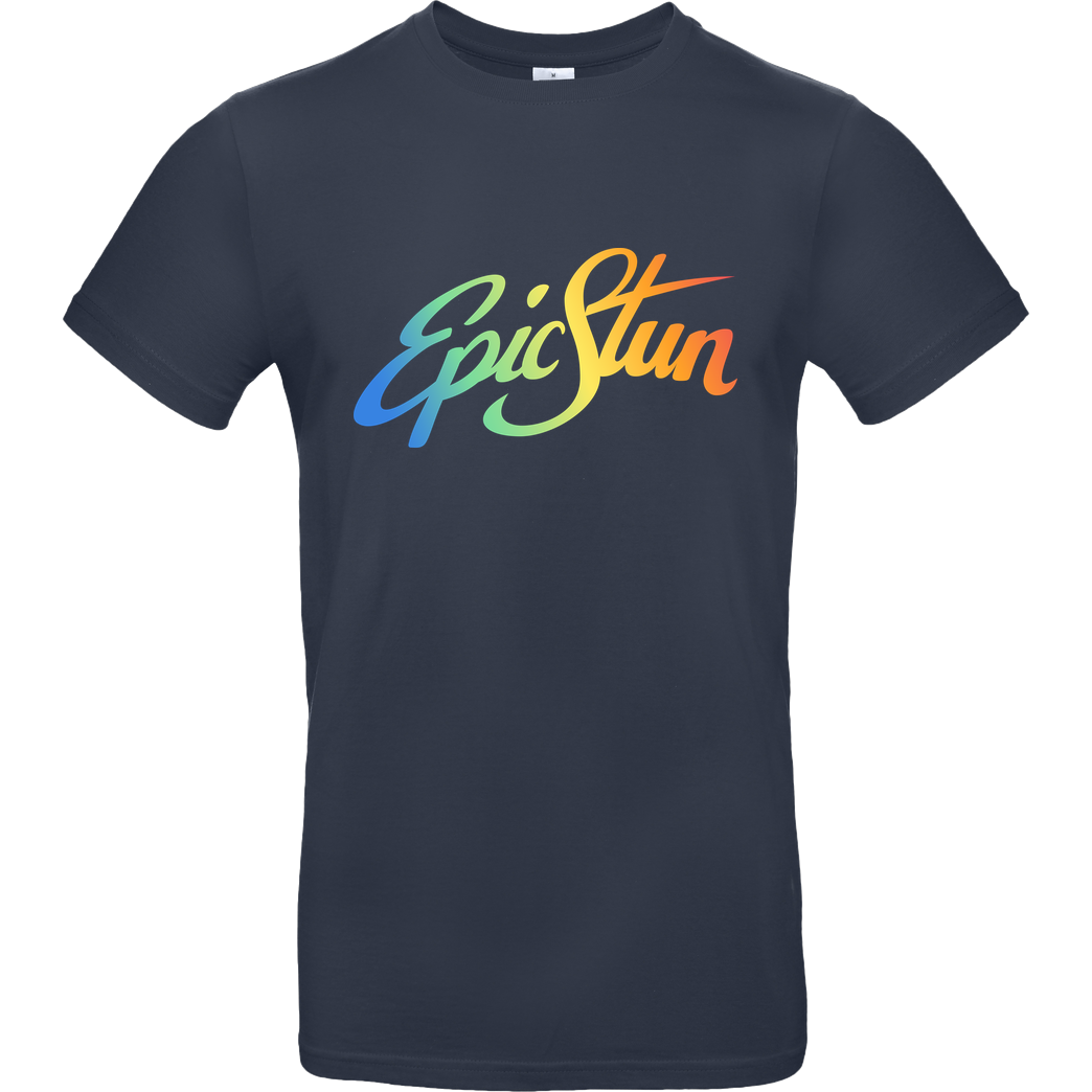 EpicStun EpicStun - Color Logo T-Shirt B&C EXACT 190 - Azul Oscuro