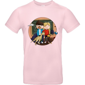 EpicStun EpicStun - Dino T-Shirt B&C EXACT 190 - Light Pink