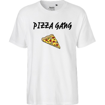 Fittihollywood FittiHollywood- Pizza Gang T-Shirt Fairtrade T-Shirt - white