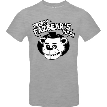 IamHaRa Freddy Fazbear's Pizza T-Shirt B&C EXACT 190 - heather grey