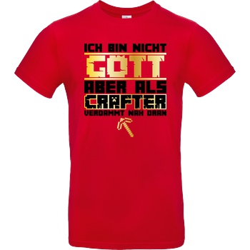 bjin94 Gamer Gott - MC Edition T-Shirt B&C EXACT 190 - Rojo