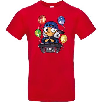 GermanLetsPlay GLP - Bloons DJ T-Shirt B&C EXACT 190 - Rojo