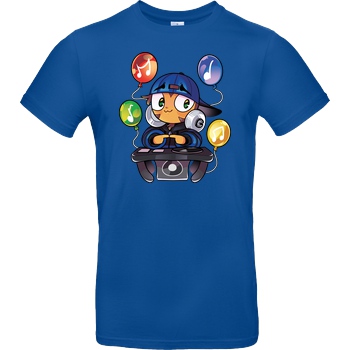 GermanLetsPlay GLP - Bloons DJ T-Shirt B&C EXACT 190 - Azul Real