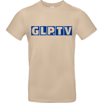 GermanLetsPlay GLP - GLP.TV royal T-Shirt B&C EXACT 190 - Sand