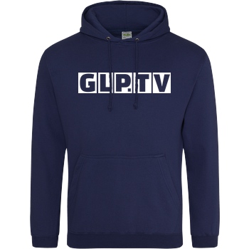 GermanLetsPlay GLP - GLP.TV white Sweatshirt JH Hoodie - Navy