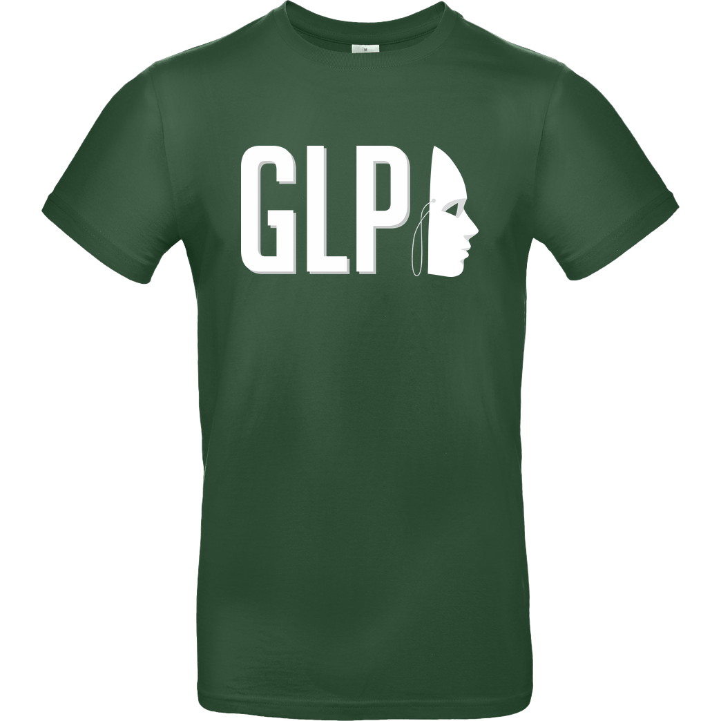 GermanLetsPlay GLP - Maske T-Shirt B&C EXACT 190 -  Verde Oscuro