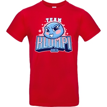 GermanLetsPlay GLP - Team Klumpi T-Shirt B&C EXACT 190 - Rojo
