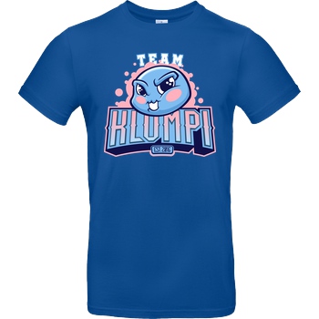 GermanLetsPlay GLP - Team Klumpi T-Shirt B&C EXACT 190 - Azul Real