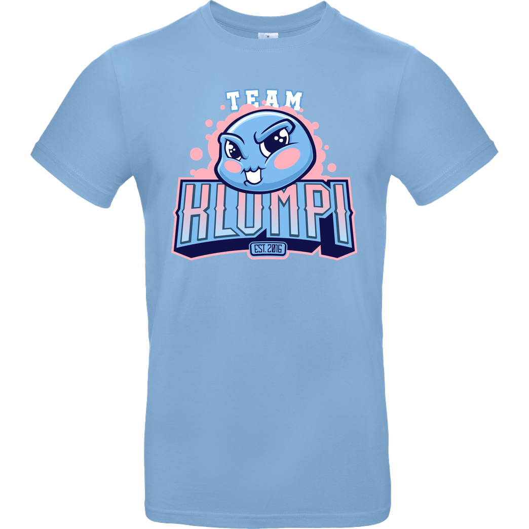 GermanLetsPlay GLP - Team Klumpi T-Shirt B&C EXACT 190 - Sky Blue