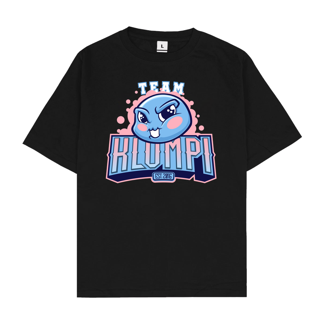 GermanLetsPlay GLP - Team Klumpi T-Shirt Oversize T-Shirt - Black