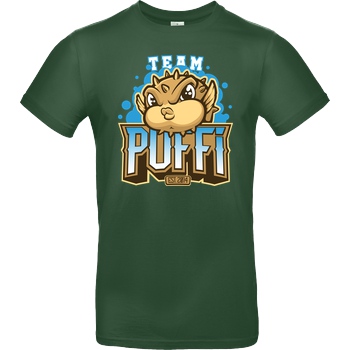 GermanLetsPlay GLP - Team Puffi T-Shirt B&C EXACT 190 -  Verde Oscuro