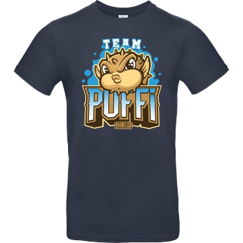 GermanLetsPlay GLP - Team Puffi T-Shirt B&C EXACT 190 - Azul Oscuro