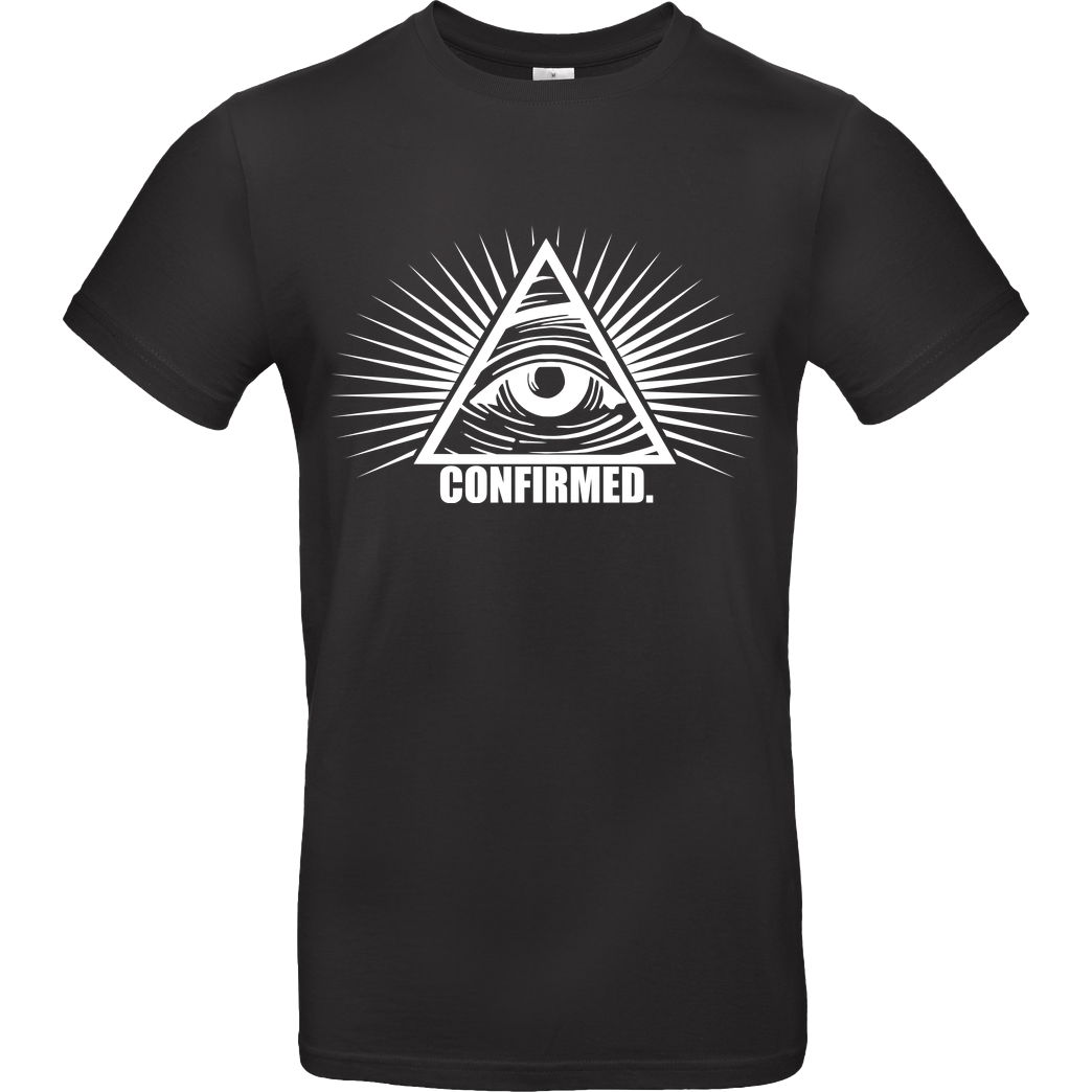 IamHaRa Illuminati Confirmed T-Shirt B&C EXACT 190 - Negro