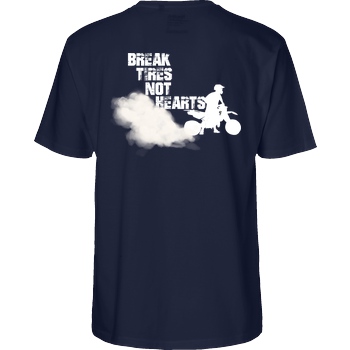 Knallgaskevin KnallgasKevin - Break Tires T-Shirt Fairtrade T-Shirt - navy