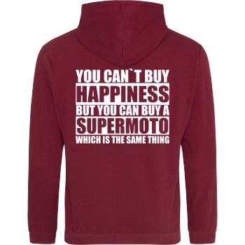 Knallgaskevin KnallgasKevin - Supermoto Happiness Sweatshirt JH Hoodie - Bordeaux