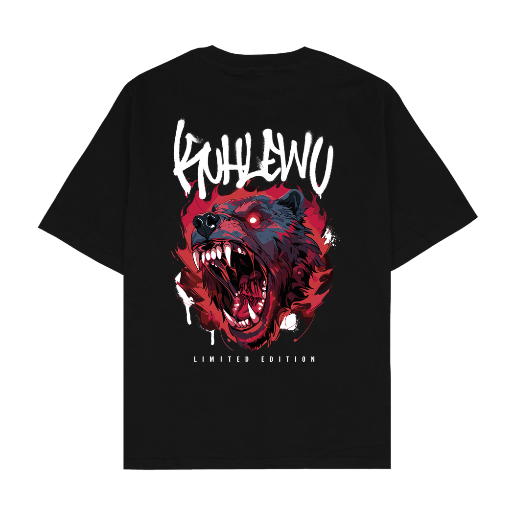 Kuhlewu Kuhlewu - Black Bear 2023 T-Shirt Oversize T-Shirt - Black