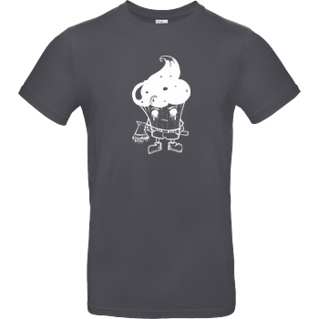 Mien Wayne Mien Wayne - Zombie Cupcake T-Shirt B&C EXACT 190 - Gris oscuro
