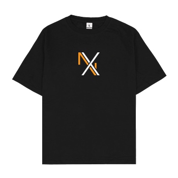 Nanaxyda Nanaxyda - NX (Orange) T-Shirt Oversize T-Shirt - Black
