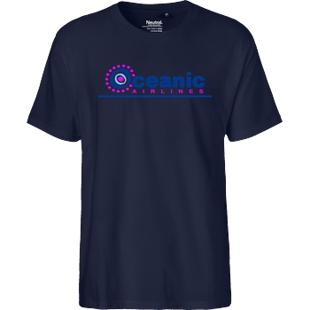 None Oceanic Airlines T-Shirt Fairtrade T-Shirt - navy