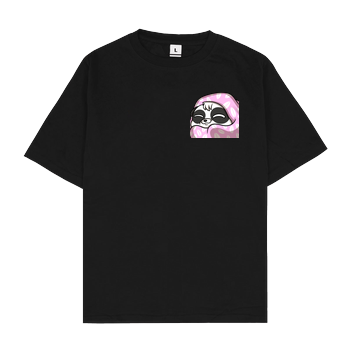 PandaAmanda - Cozy Oversize T-Shirt - Black