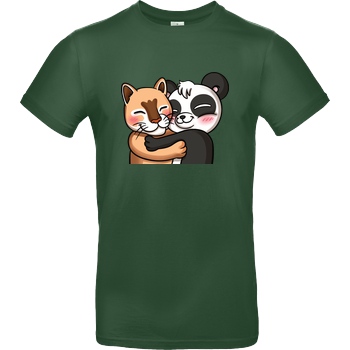 PandaAmanda PandaAmanda - Hug T-Shirt B&C EXACT 190 -  Verde Oscuro