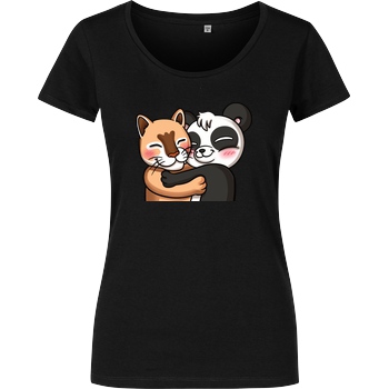PandaAmanda PandaAmanda - Hug T-Shirt Damenshirt schwarz