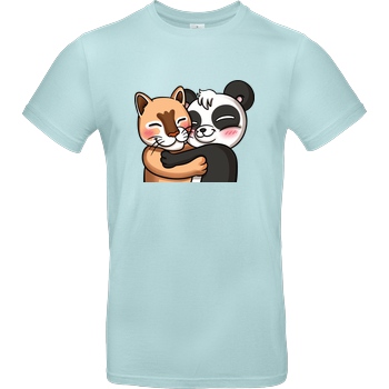 PandaAmanda PandaAmanda - Hug T-Shirt B&C EXACT 190 - Mint