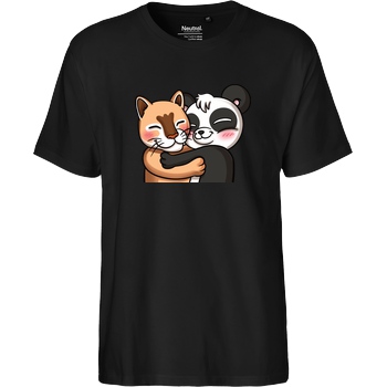 PandaAmanda PandaAmanda - Hug T-Shirt Fairtrade T-Shirt - black
