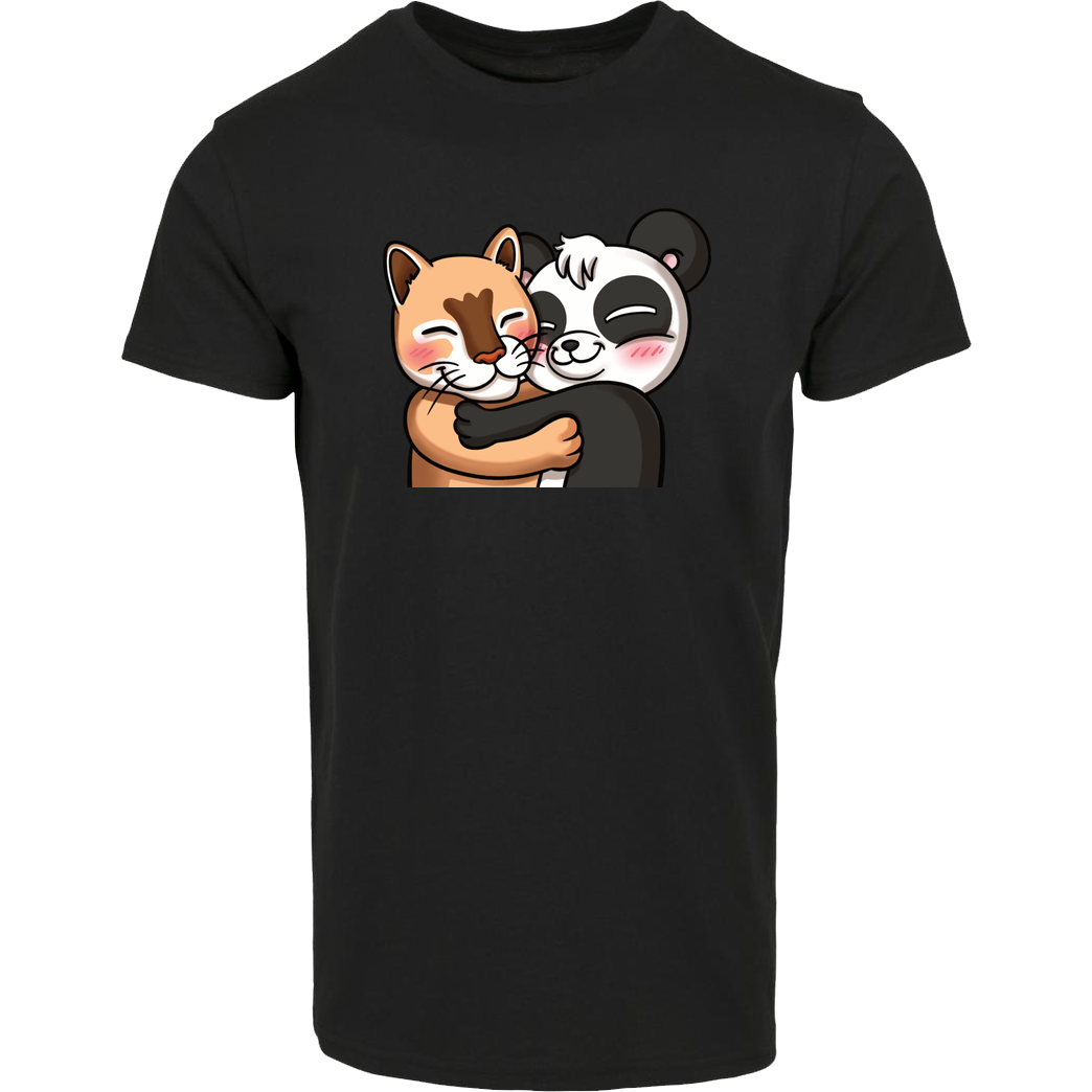 PandaAmanda PandaAmanda - Hug T-Shirt House Brand T-Shirt - Black