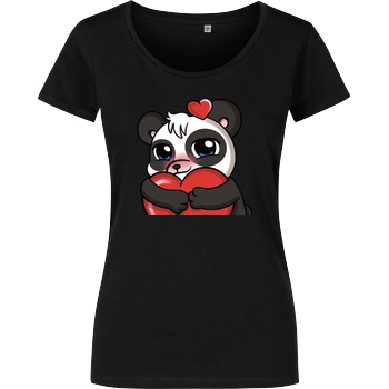PandaAmanda PandaAmanda - Love T-Shirt Damenshirt schwarz